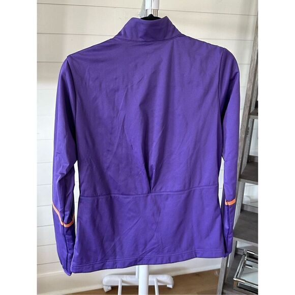 Women's Nike Golf 1/4 Zip Windbreaker Rain Jacket Purple‎ Orange Small - Picture 7 of 13